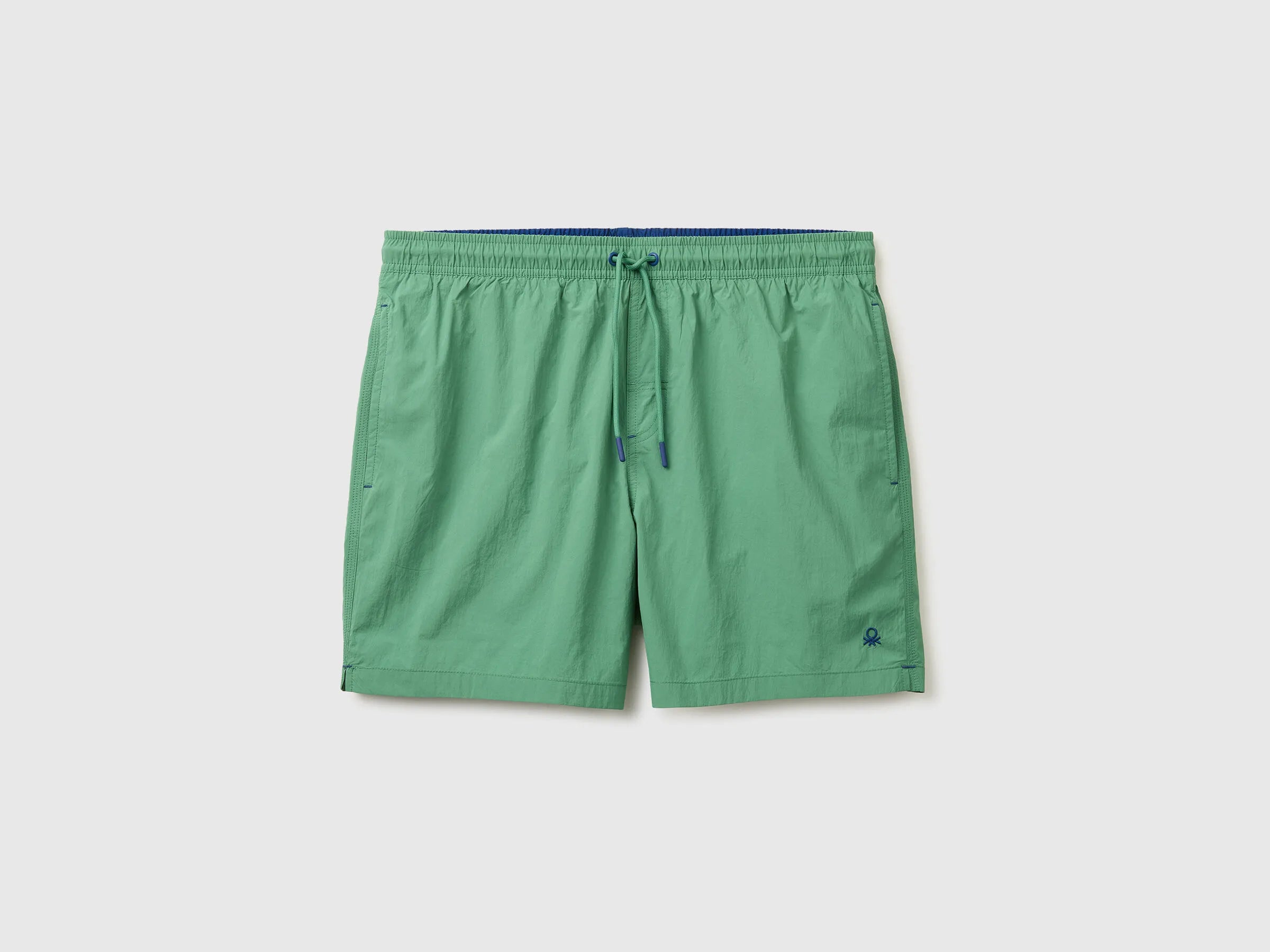 Benetton Green Men Drawstring Swim Trunks SKU: 57EH6X00V_0P8 Image 01
