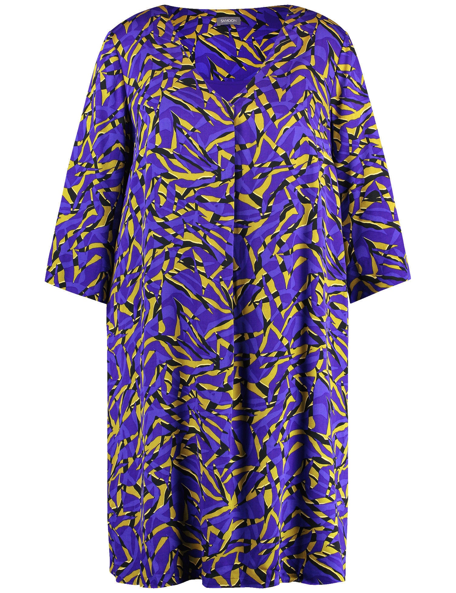 Blouse Dress With An All-Over Print And Slip_580518-21105_3482_02