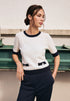 Betty Barclay_Cream/Dark Blue_Fine Knit Round Neck Sweater_5886-3077_1883_01