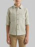 Benetton Lime Boys Striped Linen Blend Shirt SKU: 58DNGQ036_903 Image 00
