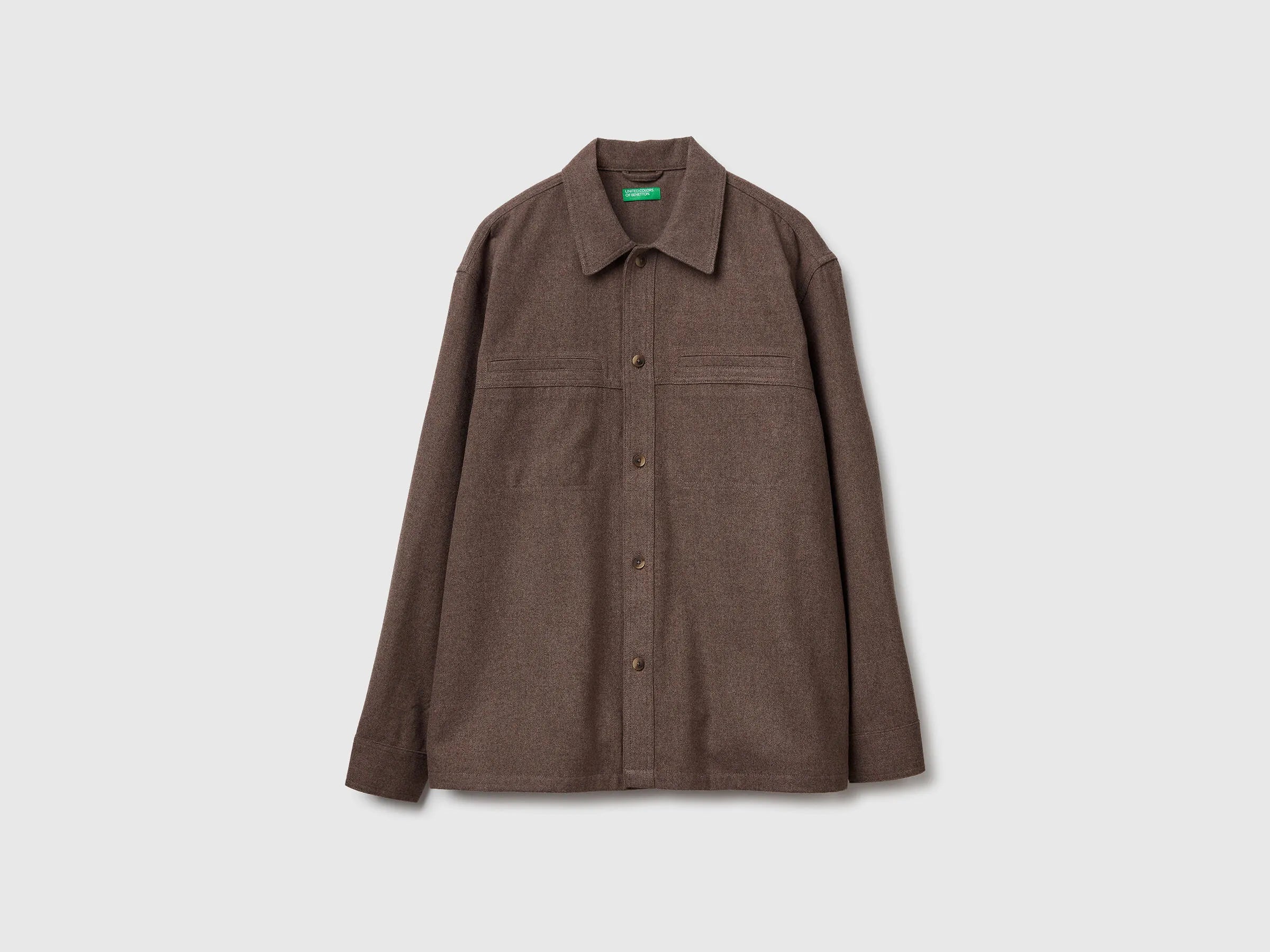 Benetton_Brown_Flannel Overshirt_58G5UQ06B_901_05