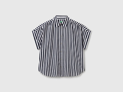 Benetton_Comfort Fit Striped Shirt_58I5DQ08M_77Z_03
