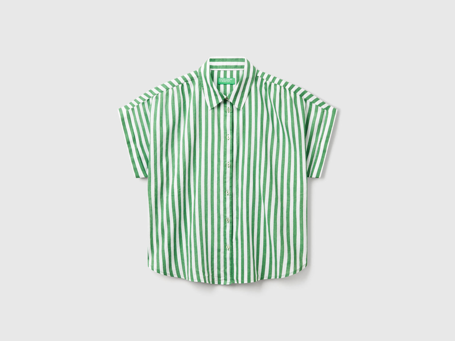 Benetton_Comfort Fit Striped Shirt_58I5DQ08M_78A_03