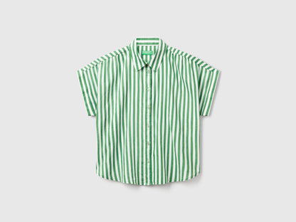 Benetton_Comfort Fit Striped Shirt_58I5DQ08M_78A_03