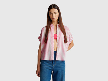 Benetton_Comfort Fit Striped Shirt_58I5DQ08M_78C_01