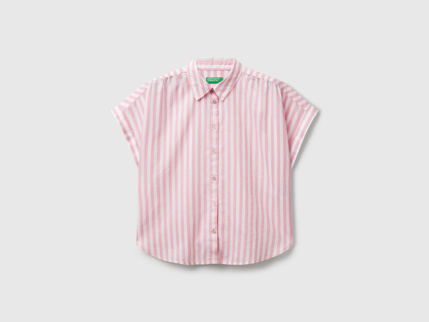Benetton_Comfort Fit Striped Shirt_58I5DQ08M_78C_03