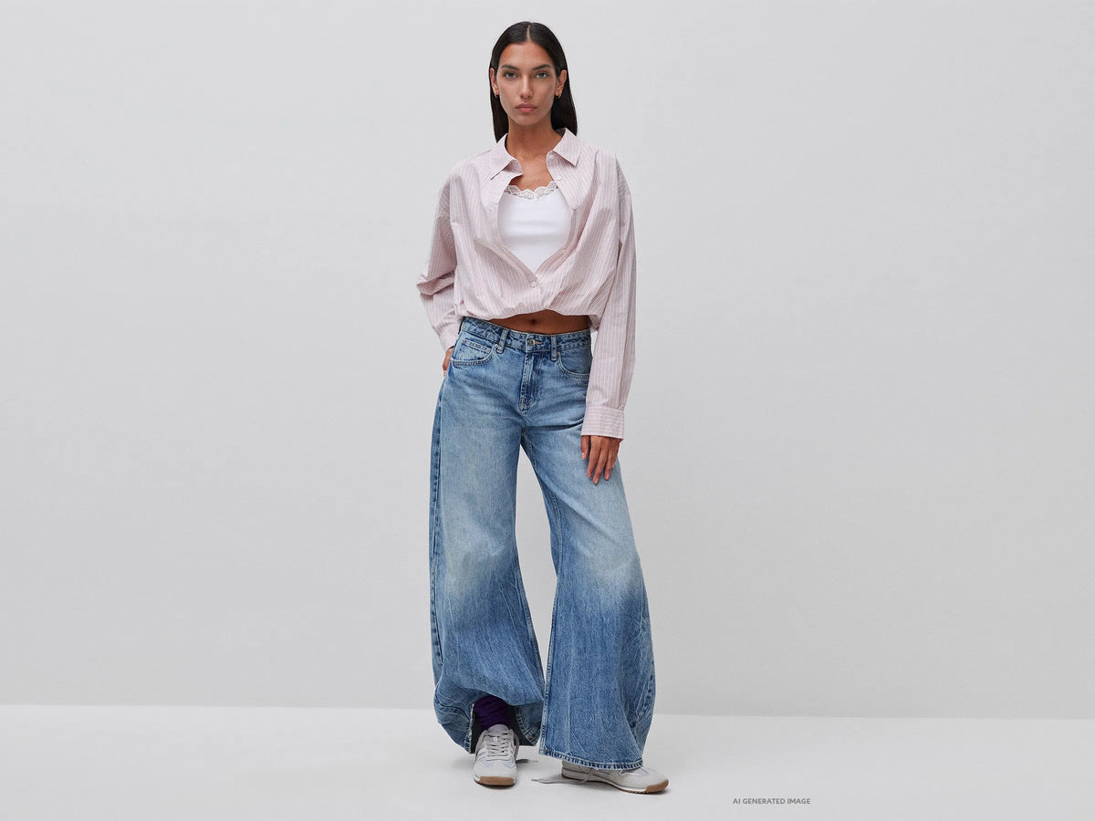 Benetton Soft Pink Women Striped Shirt with Inner Top SKU: 592BDQ0FD_902 Image 03