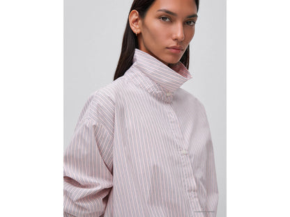 Benetton Soft Pink Women Striped Shirt with Inner Top SKU: 592BDQ0FD_902 Image 04