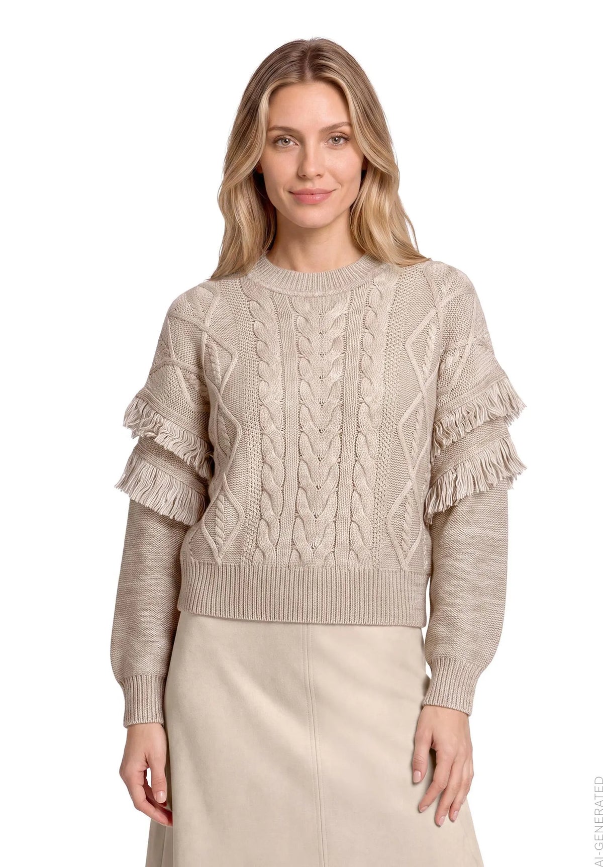Betty Barclay Taupe Melange Women Knit Jumper SKU: 5968-3276_7714 Image 01