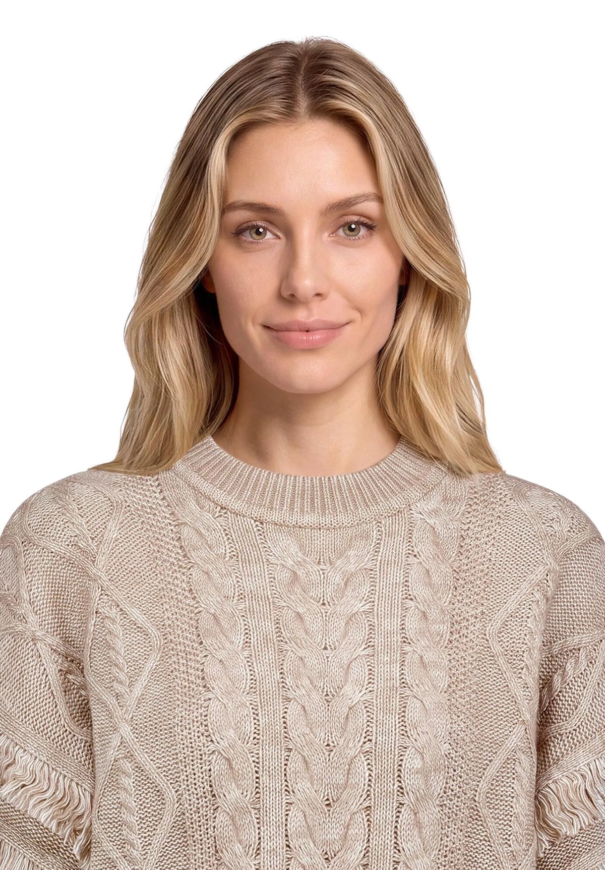 Betty Barclay Taupe Melange Women Knit Jumper SKU: 5968-3276_7714 Image 04
