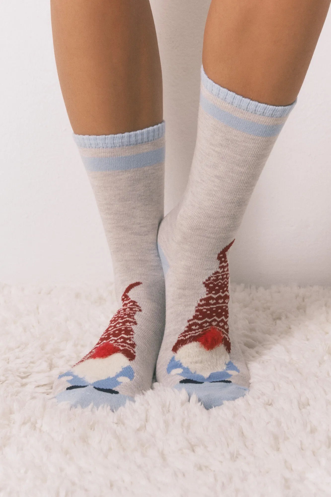 Women Secret_Dark Grey_Long Gnome Print Socks_5972001_42_03