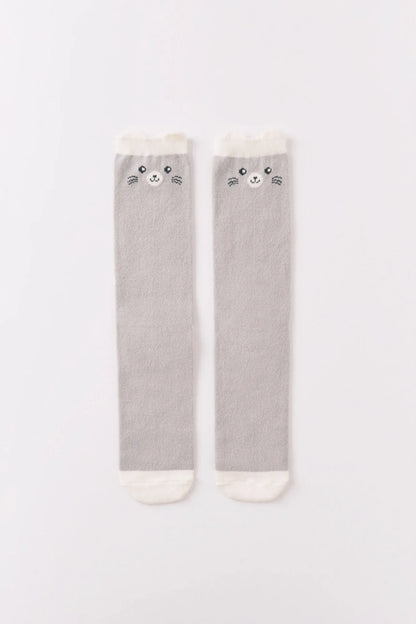 Women Secret_Dark Grey_3D Rabbit Print Long Socks_5972011_42_03