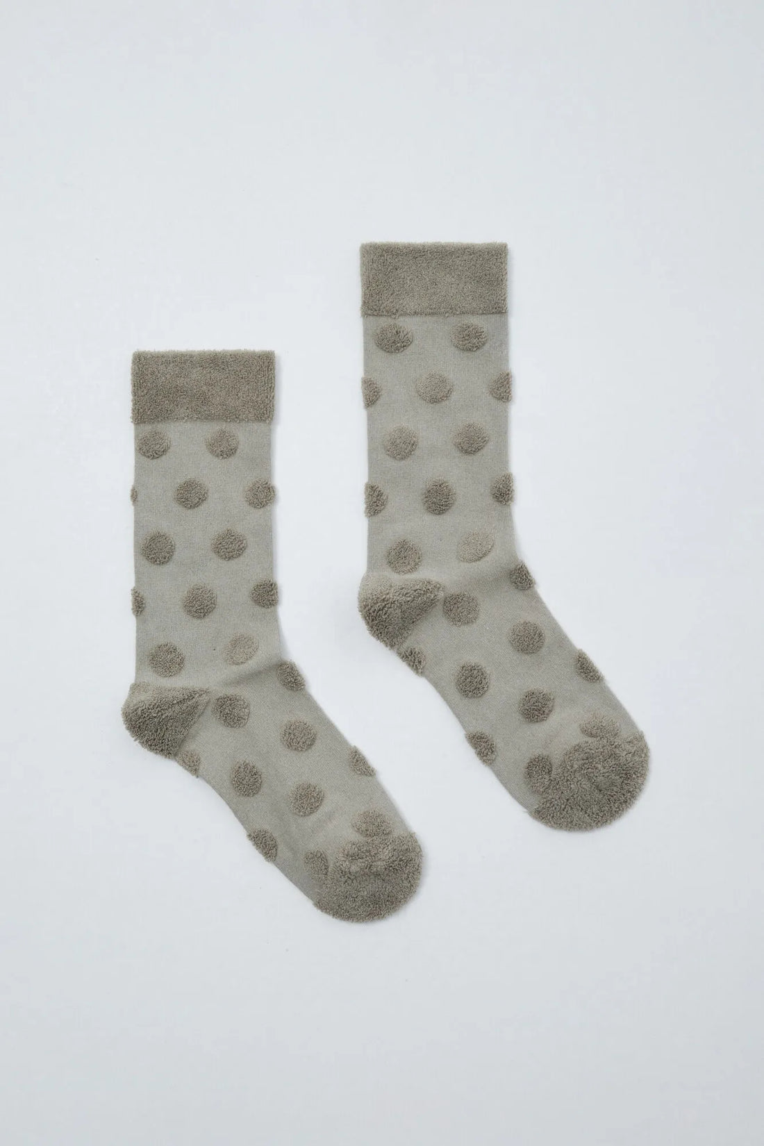 Women Secret Green Women Green Polka-Dots Textured Long Socks SKU: 5974257_22 Image 01