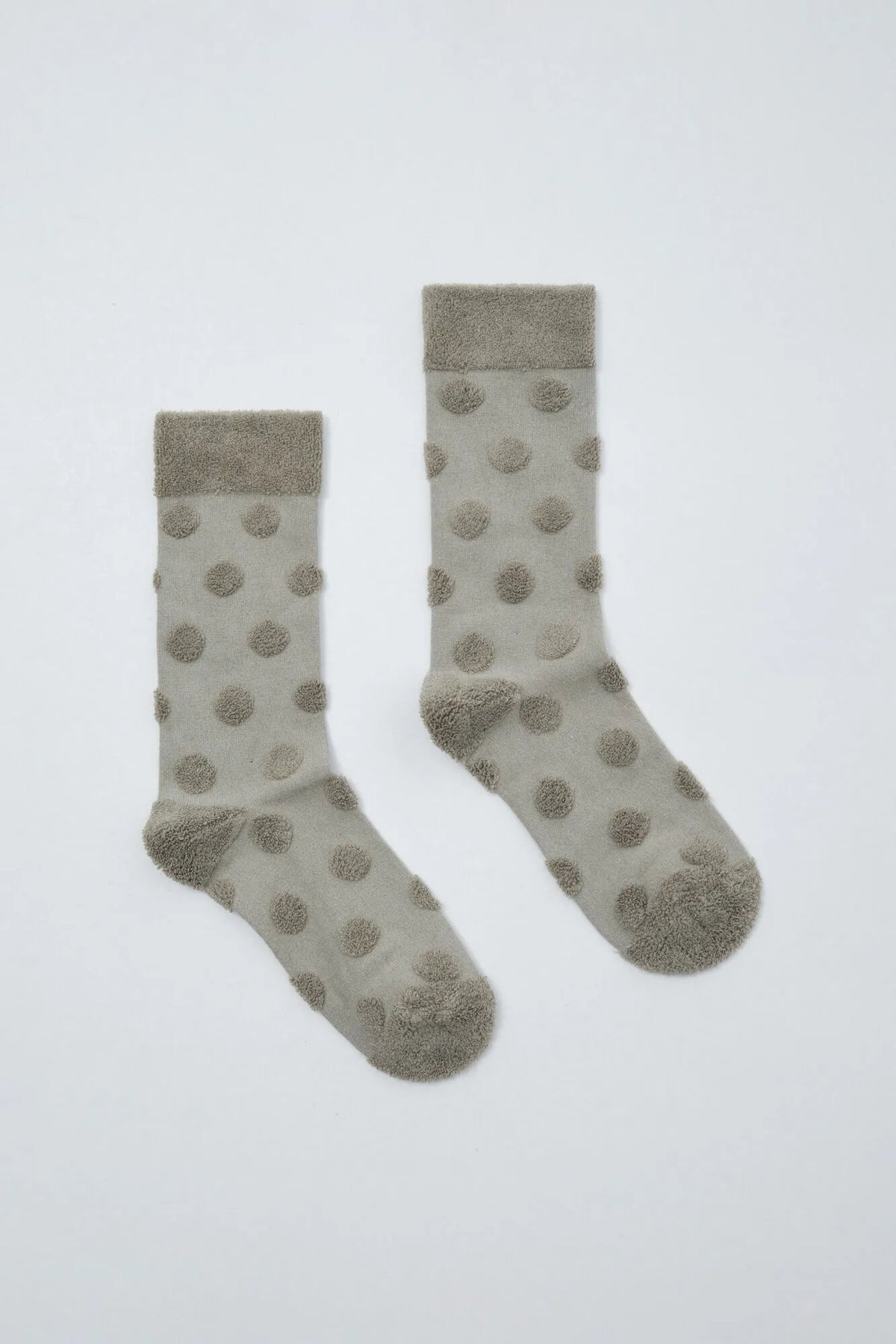 Women Secret Green Women Green Polka-Dots Textured Long Socks SKU: 5974257_22 Image 01
