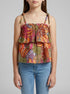 Benetton Multi-color Girls Top with Ruffles and Beads SKU: 59MYGQ03C_70J Image 00
