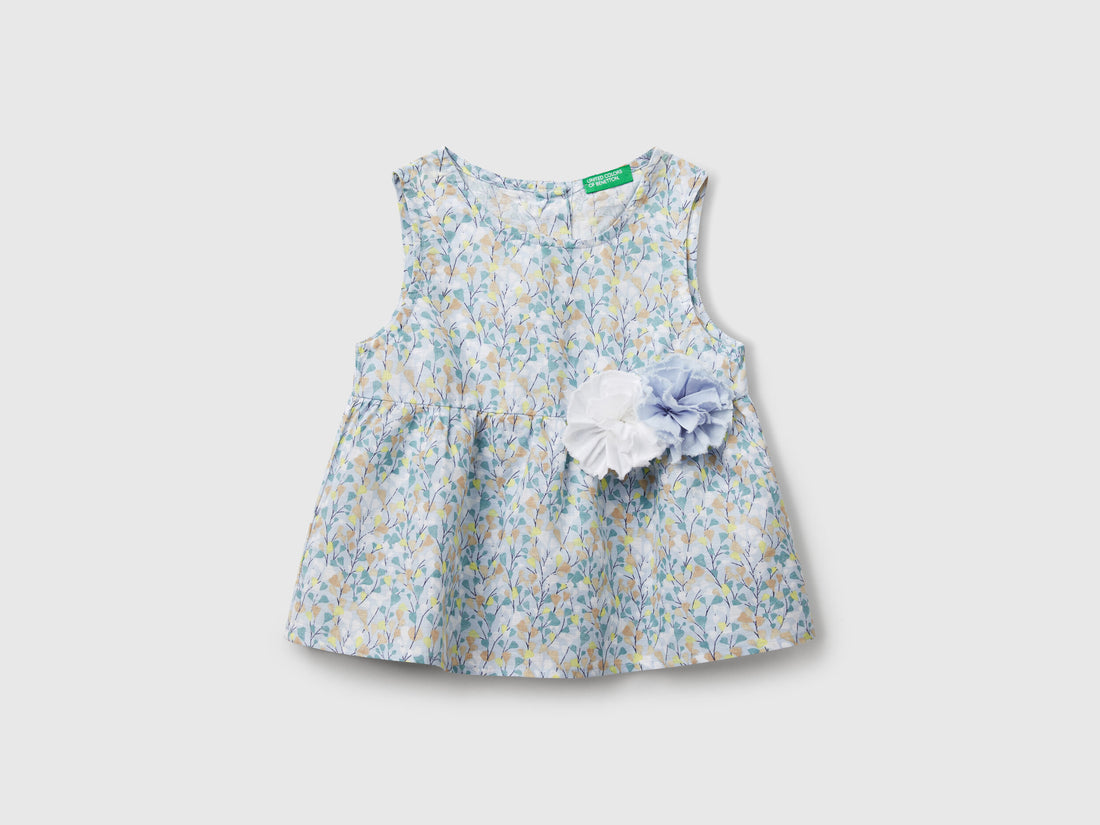 Benetton_Floral Blouse in Linen Blend_59Y6GQ02F_60J_01