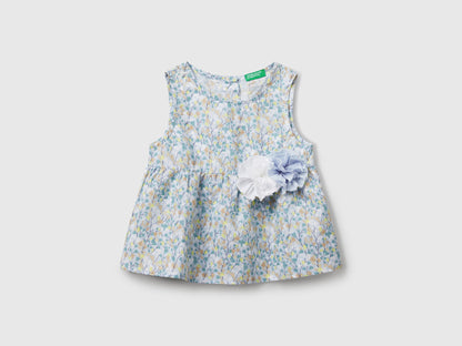 Benetton_Floral Blouse in Linen Blend_59Y6GQ02F_60J_01
