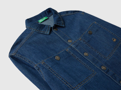 Benetton_Blue_Denim Shirt with Pockets_5AD6CQ04C_901_03