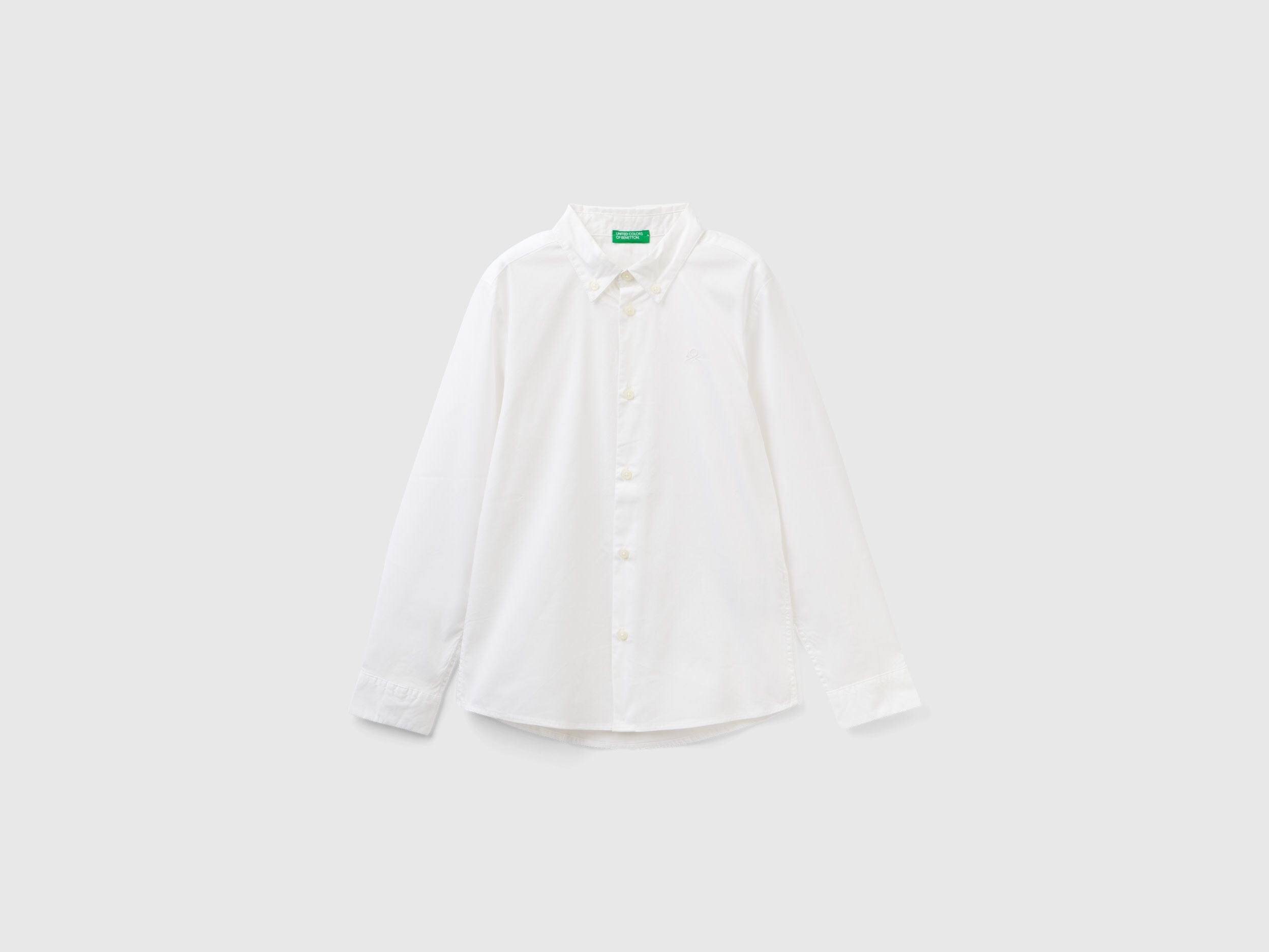 Benetton_Slim Fit Long Sleeve Shirt_5AWRCQ01M_101_01