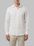 Benetton White Men Shirt in Pure Linen SKU: 5BKUUQ04Q_101 Image 00