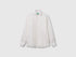 Benetton White Men Shirt in Pure Linen SKU: 5BKUUQ04Q_101 Image 01