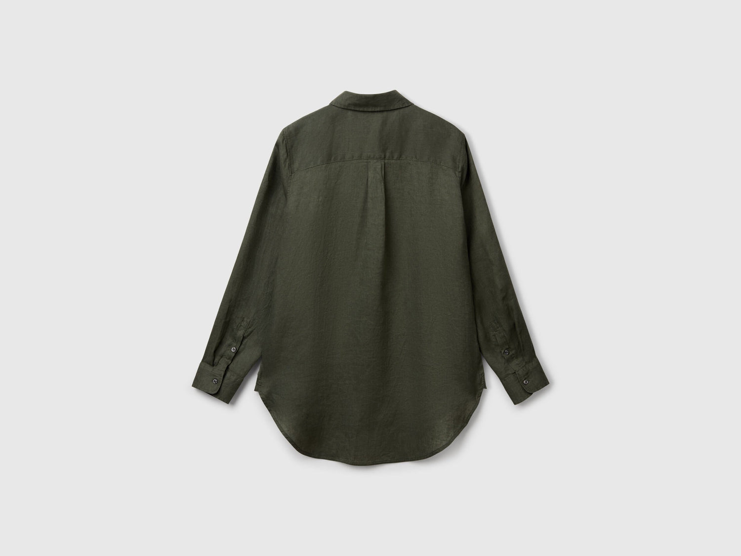 Benetton_Long Shirt in Pure Linen_5BMLDQ02U_20W_05