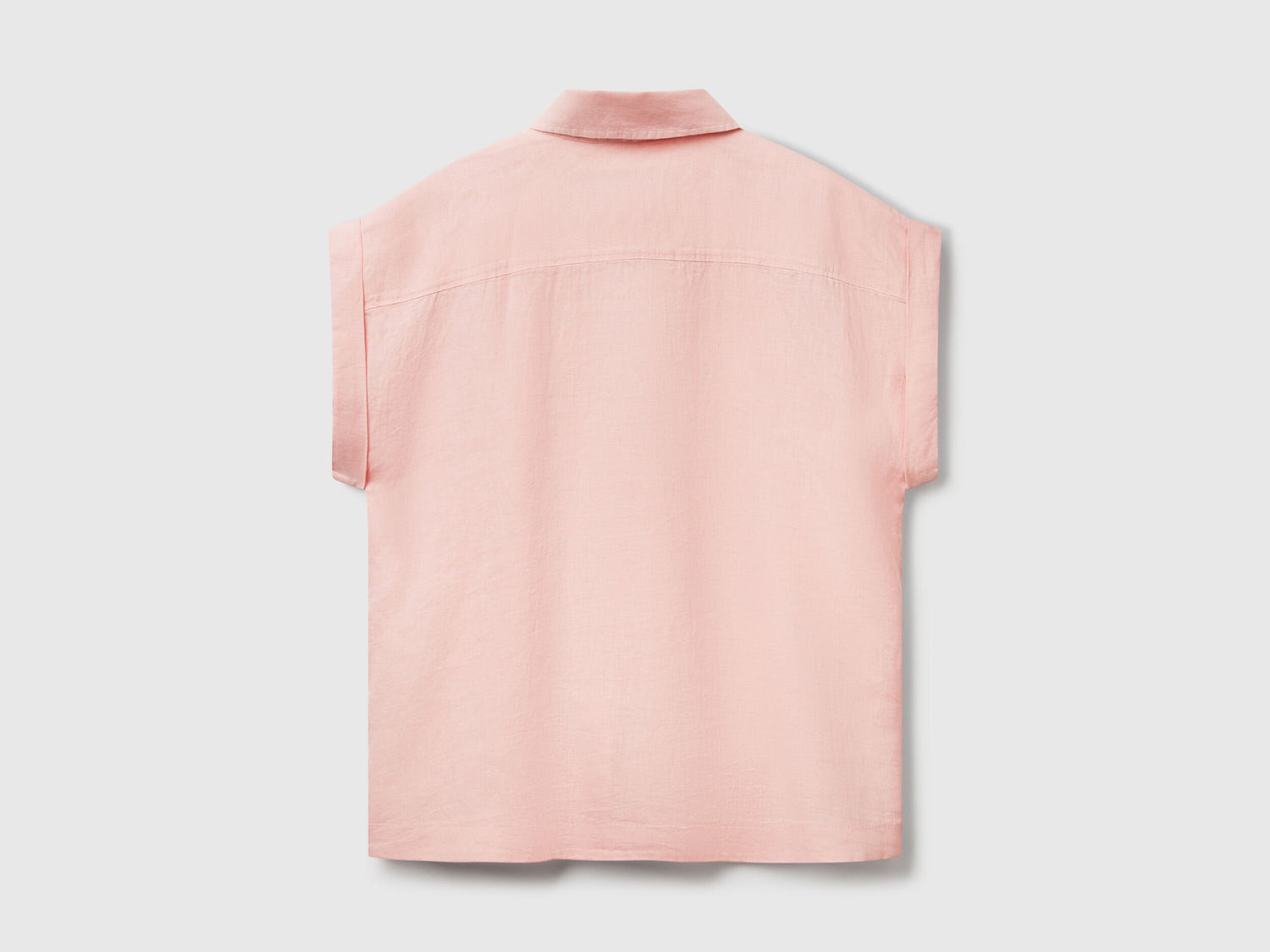 Benetton_Regular Fit Shirt in Pure Linen_5BMLDQ06V_04U_05