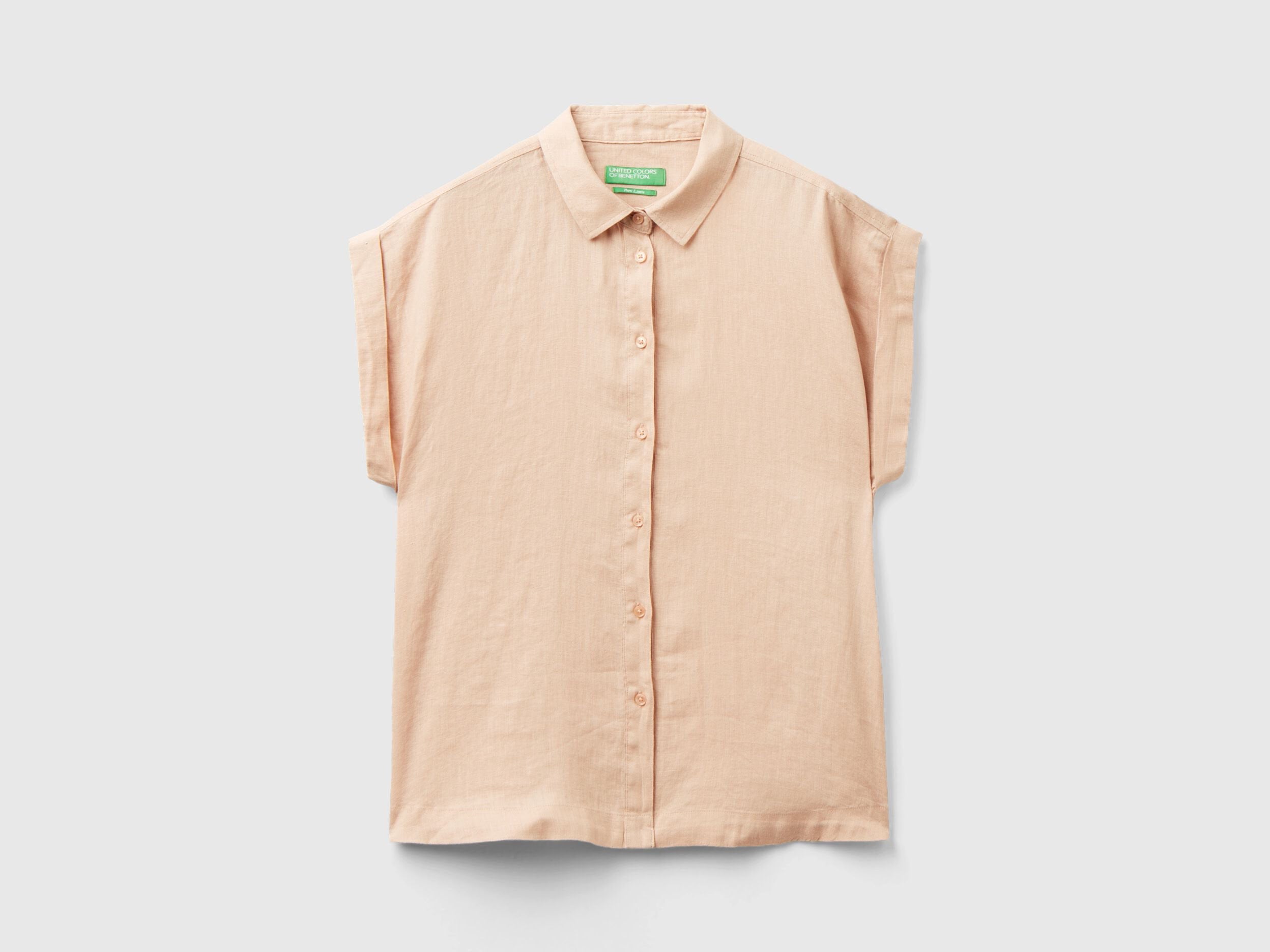 Boxy Fit Shirt In Pure Linen_5Bmldq06V_04W_04