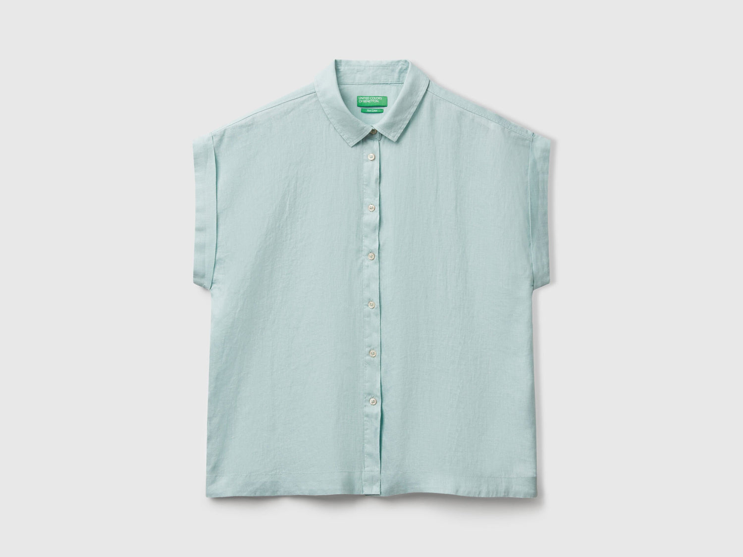 Benetton_Regular Fit Shirt in Pure Linen_5BMLDQ06V_17H_04