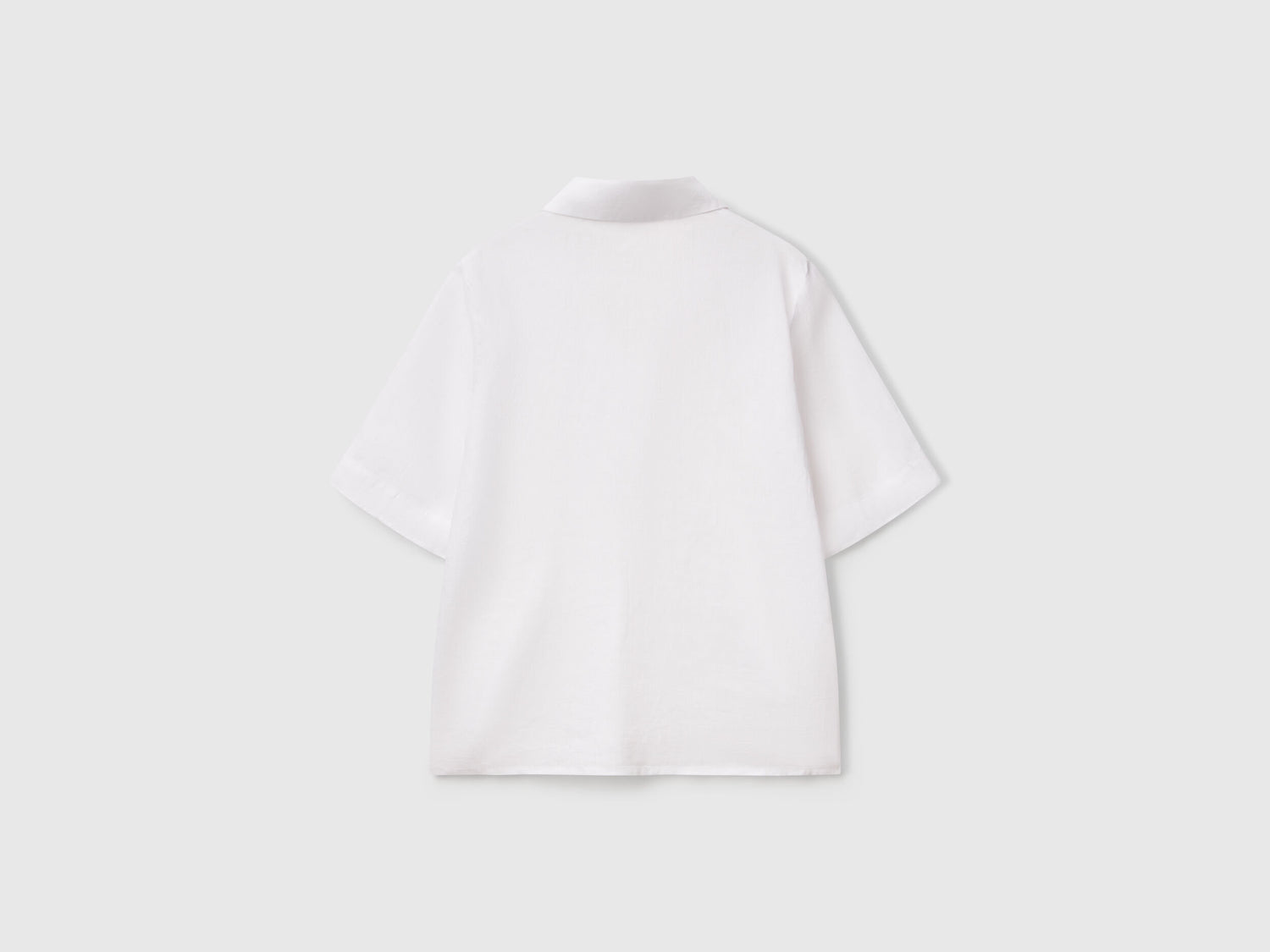 Benetton_Short Sleeve Blouse in Pure Linen_5BMLDQ0B6_101_04