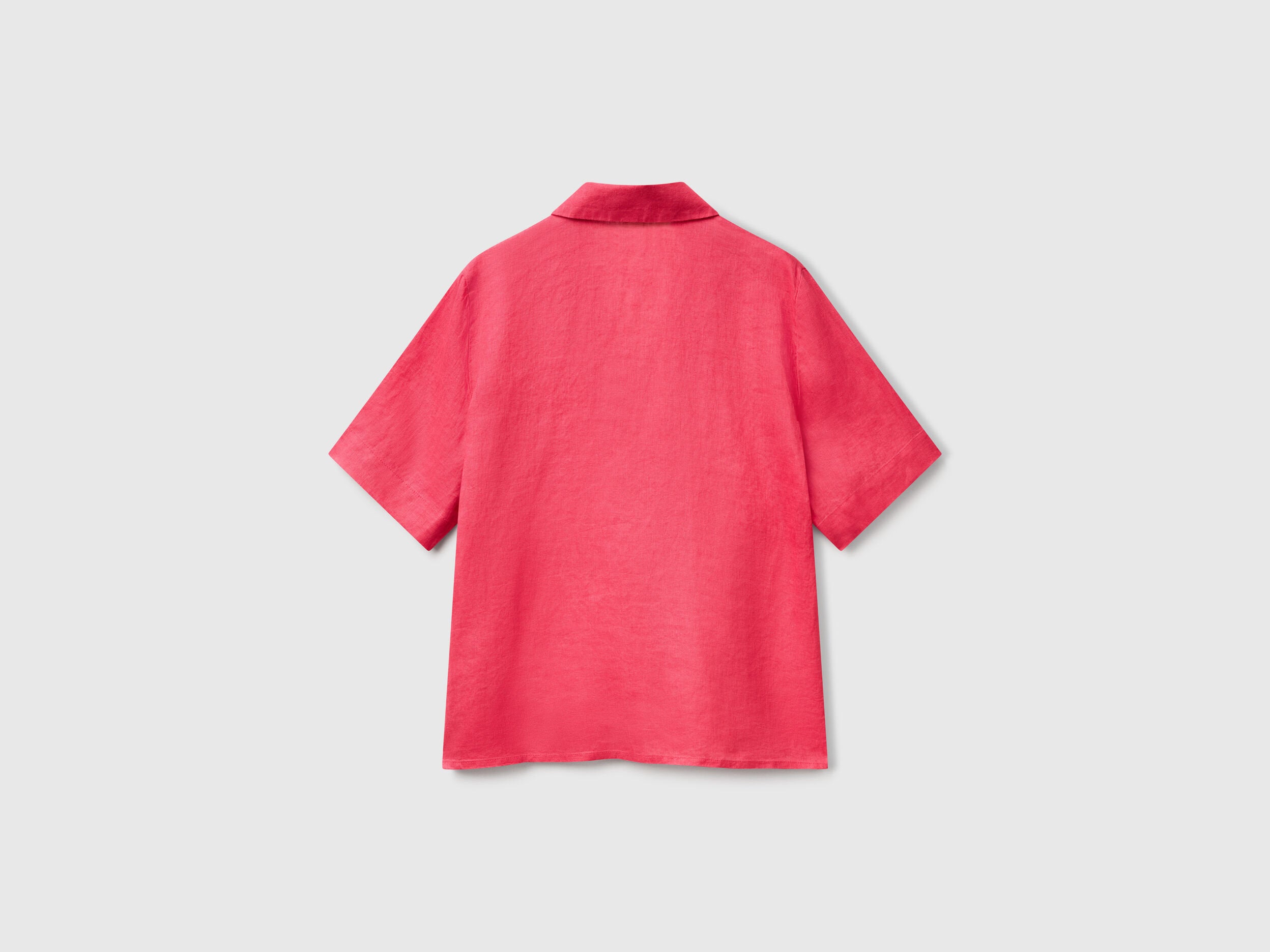 Benetton_Short Sleeve Blouse in Pure Linen_5BMLDQ0B6_12E_04