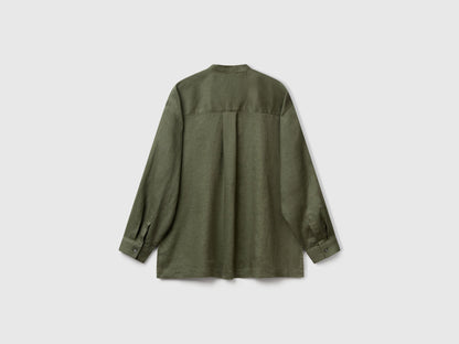 Benetton_Oversized Shirt in Pure Linen_5BMLDQ0BA_20W_05