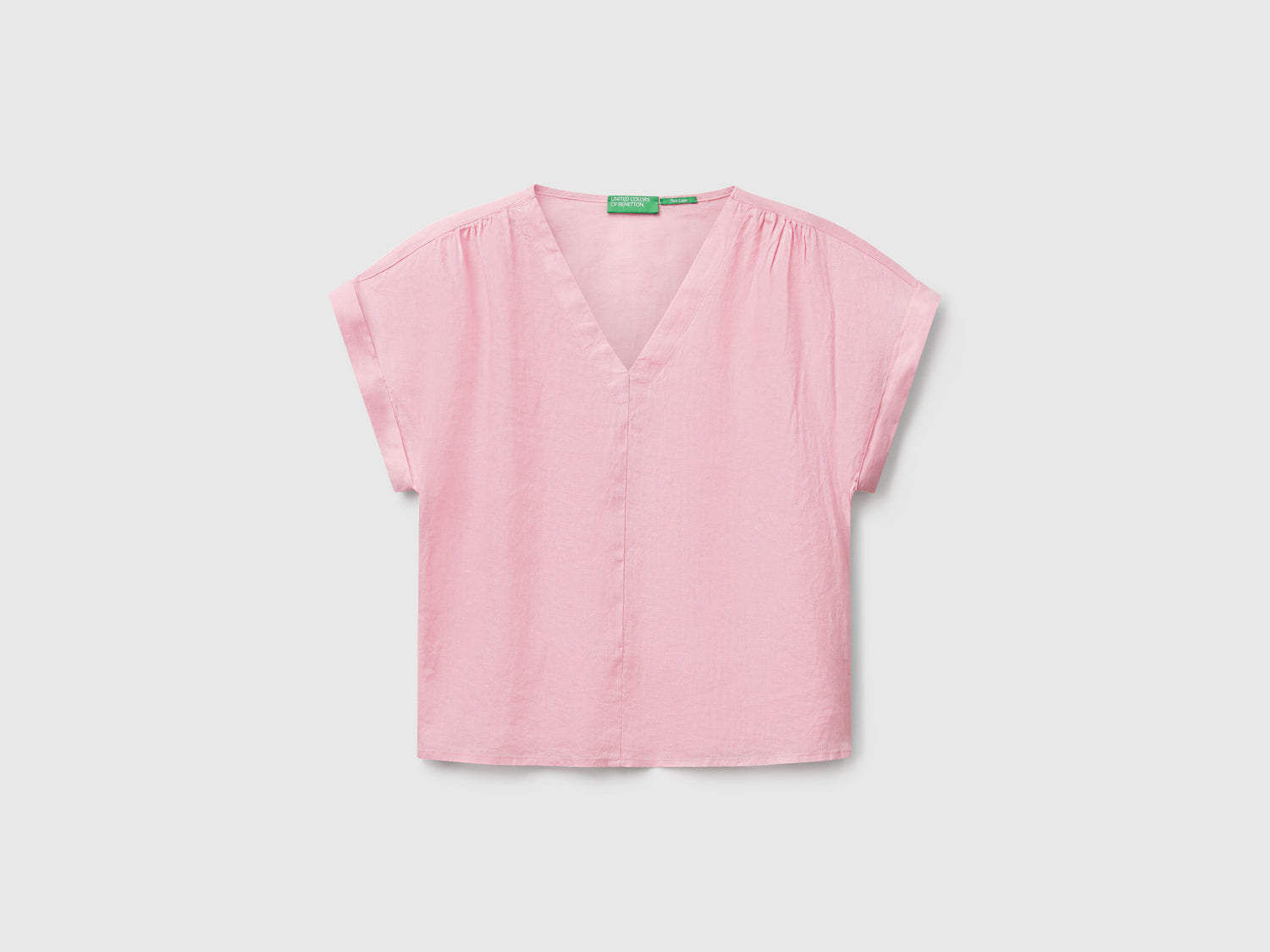 Benetton_Blouse in Pure Linen_5BMLDQ0BR_09J_03