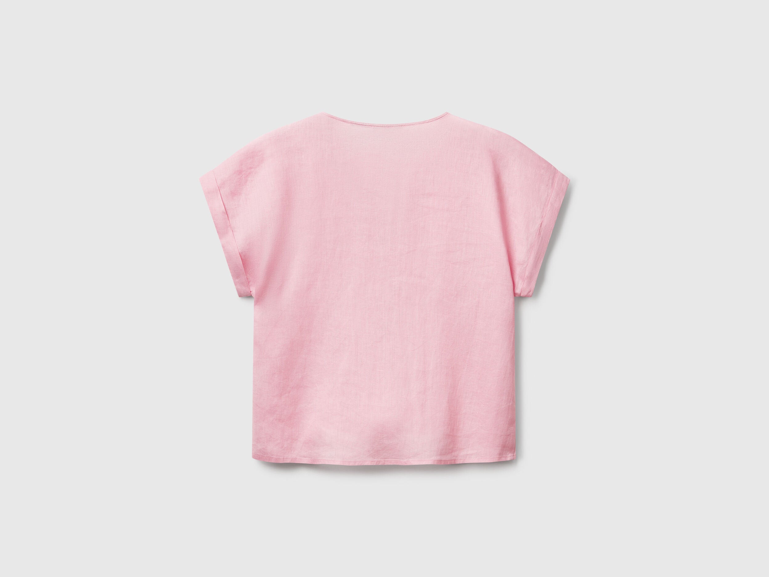 Benetton_Blouse in Pure Linen_5BMLDQ0BR_09J_04