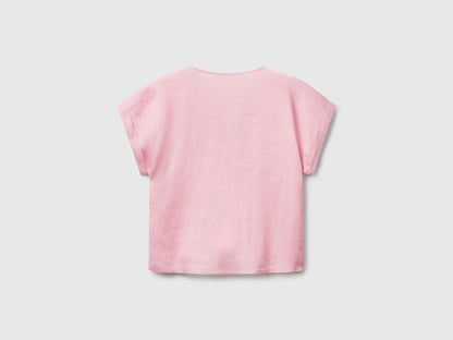 Benetton_Blouse in Pure Linen_5BMLDQ0BR_09J_04