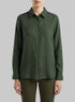 Benetton Military Green Women Regular Fit Shirt in Pure Linen SKU: 5BMLDQ0D9_20W Image 00