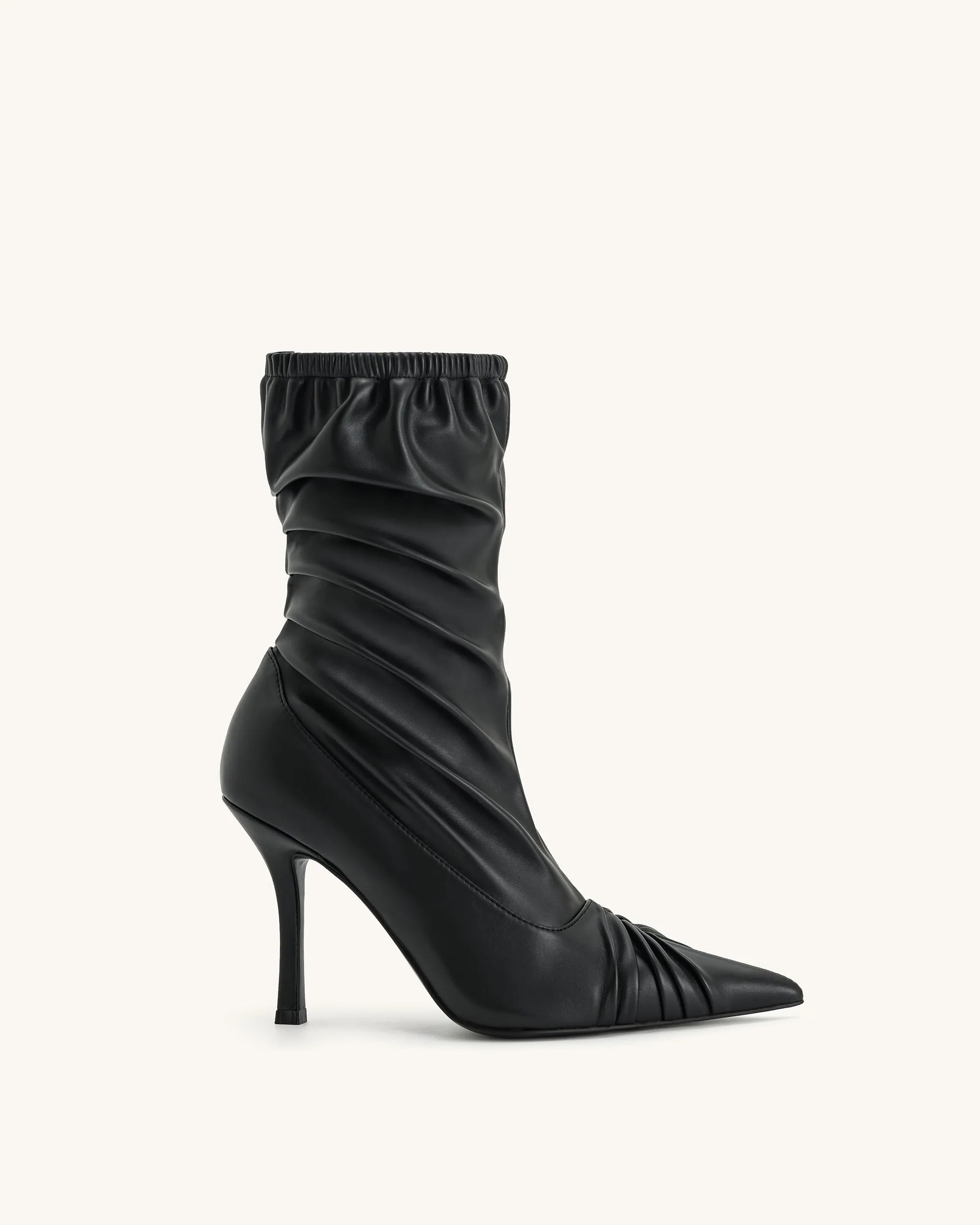 JW PEI_Black_Joanne Paneled Detailing Leather Ankle Boots_5BS34-1_Black_01