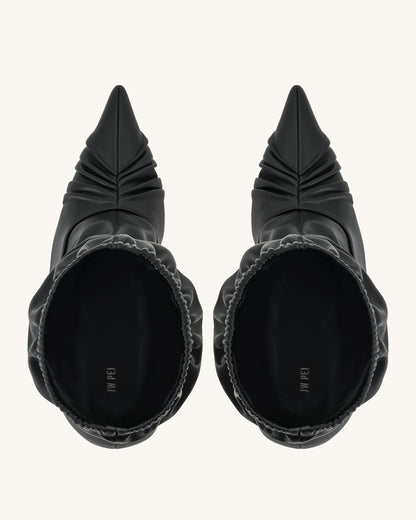 JW PEI_Black_Joanne Paneled Detailing Leather Ankle Boots_5BS34-1_Black_04