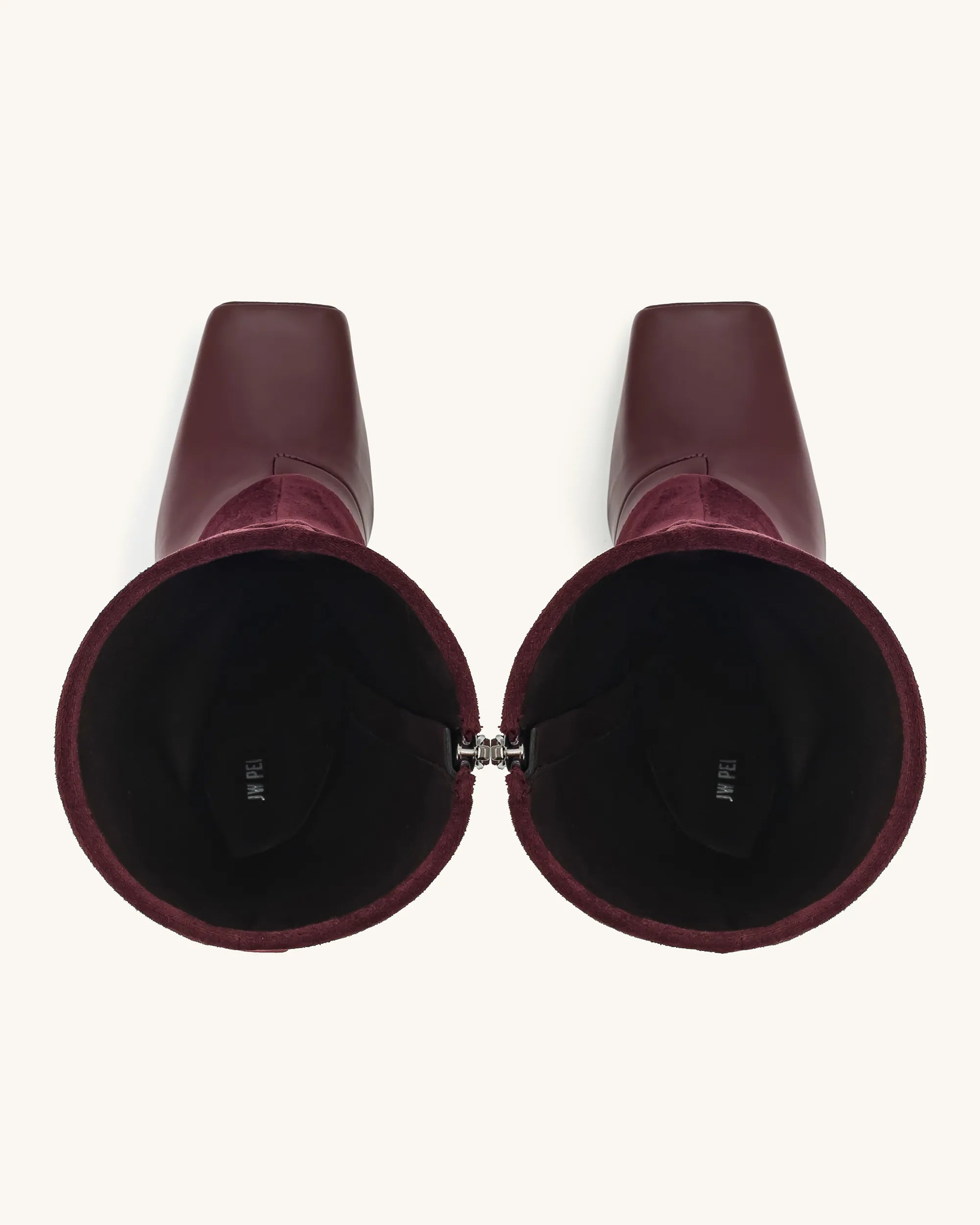 JW PEI_Claret Red_Reyna Square Toe Platform Knit Boots_5BS38-4_Claret Red_06