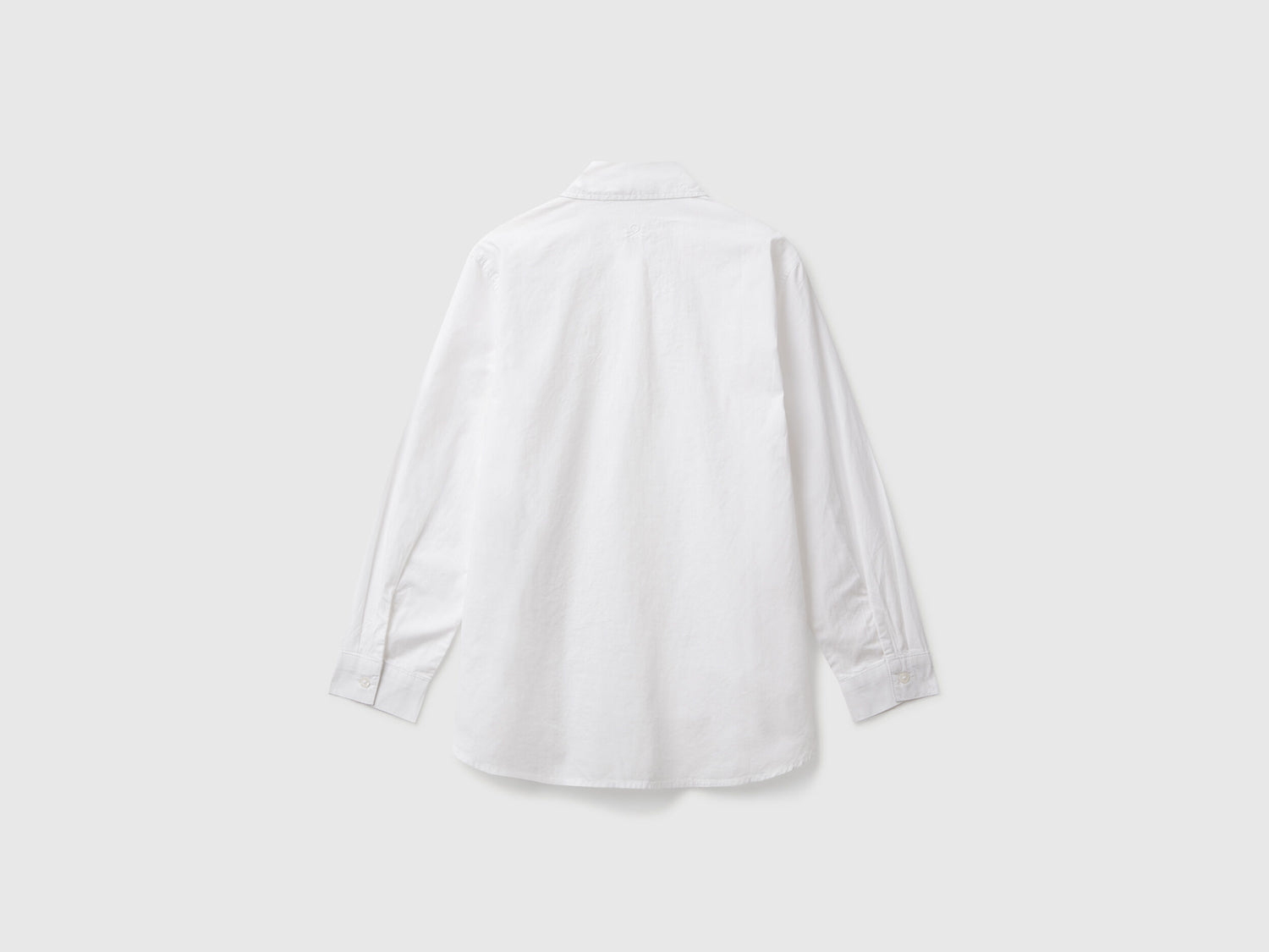 Benetton_White_Oversized Fit Shirt_5EW7CQ04A_101_02