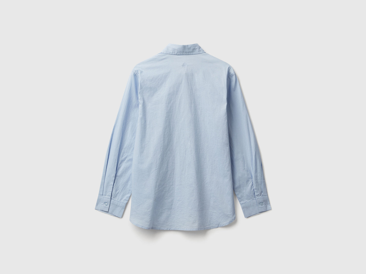 Benetton_Light Blue_Oversized Fit Shirt_5EW7CQ04A_11Y_02