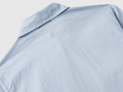 Benetton_Light Blue_Oversized Fit Shirt_5EW7CQ04A_11Y_03