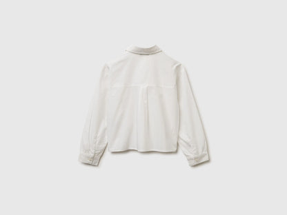 Benetton_Creamy White_Shirt with Jewel-Effect Applique_5EW7CQ04L_074_02