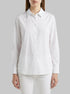 Benetton White Women Relaxed Fit Cotton Shirt SKU: 5HAXDQ0D8_101 Image 00