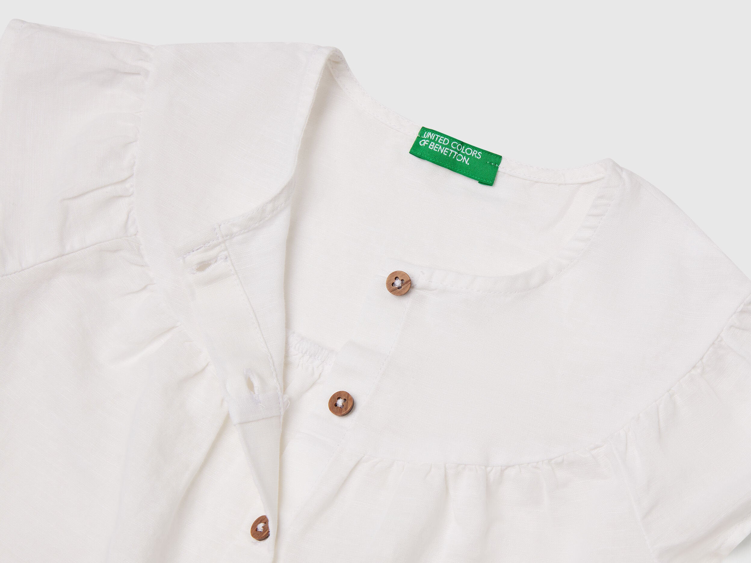 Benetton_Blouse in Linen Blend_5IPVGQ02E_101_03
