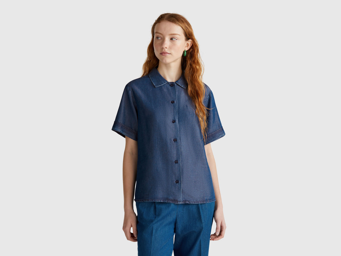 Benetton_Viscose Blouse_5KHNDQ0BW_901_01