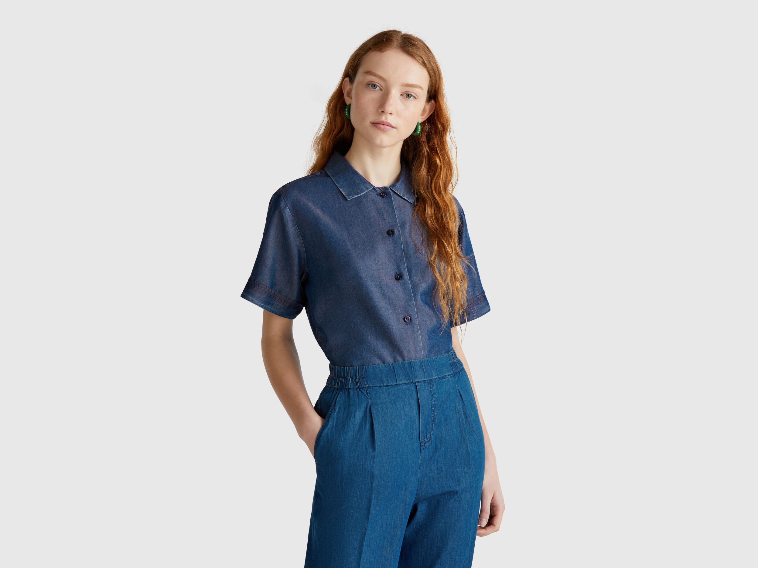 Benetton_Viscose Blouse_5KHNDQ0BW_901_02