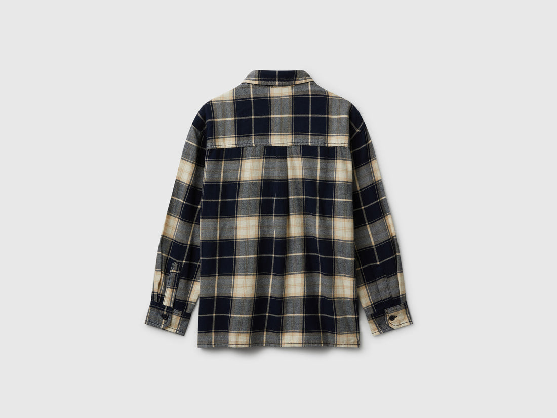 Benetton_Multi-Color_Plaid Shirt in 100% Cotton_5LQHCQ04B_941_02