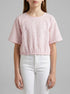 Benetton Soft Pink Girls Floral Blouse in Linen Blend SKU: 5NVDCQ04S_68C Image 00