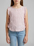 Benetton Pink Girls Floral Blouse in Linen Blend SKU: 5NVDGQ035_68E Image 00